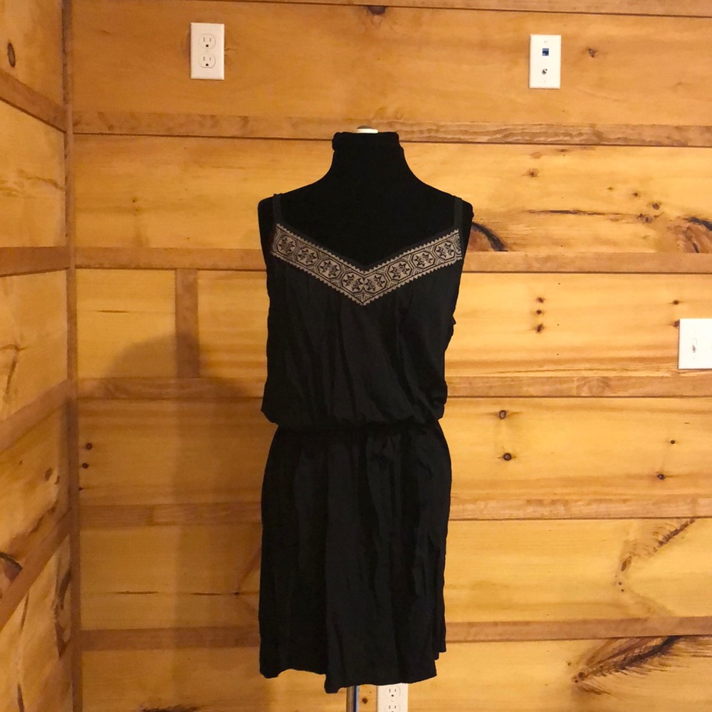 Black spaghetti strap dress